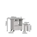 Ver imagem 3 de Mesa de Jantar 4 Lugares Quadrado Tampo Dobrável MDP