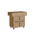 Ver imagem 4 de Mesa de Jantar 4 Lugares Quadrado Tampo Dobrável MDP Mel