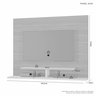 Painel para Tv até 56" Sion com Nicho para Eletrônicos:cinamomo/off - 3