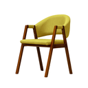 Ver imagem 2 de Cadeira de Jantar Essencial Luxo - Veludo Amarelo