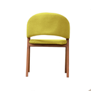 Ver imagem 4 de Cadeira de Jantar Essencial Luxo - Veludo Amarelo