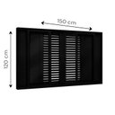 Ver imagem 2 de Janela de Alumínio Veneziana Flex 4 Folhas Móveis e 2 Fixas 120x150cm Lucasa Eccellente Preto