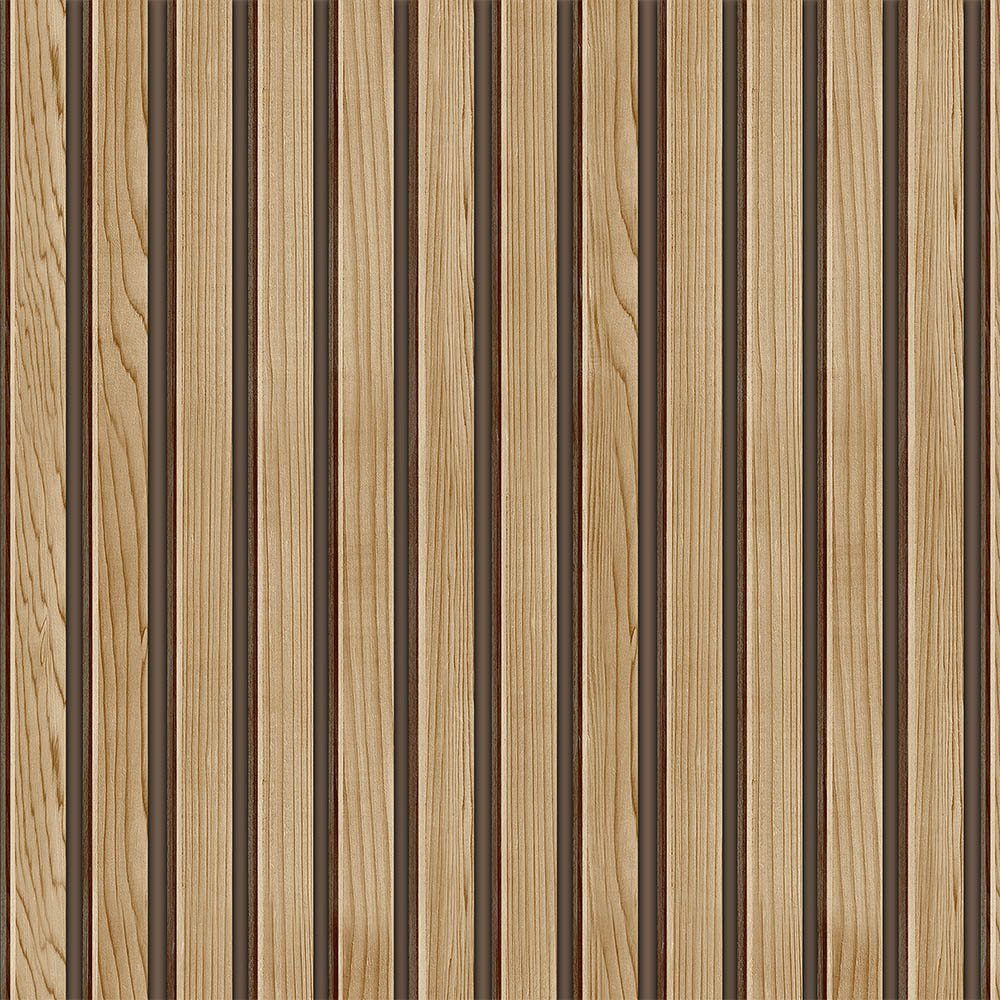 Papel De Parede Madeira Ripada Ripa Clara - 2,8m | MadeiraMadeira