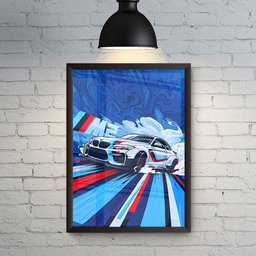 Quadros de Decoração Arte Exclusiva Quarto Criativo Bmw M2 - 5