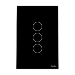 Interruptor Touch WIFI 3 PAD - 4x2 PRETO - 1