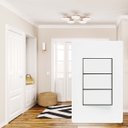Ver imagem 6 de Interruptor Triplo Simples Margirius Infiniti Cor:branco