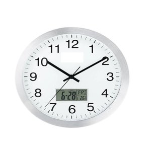 Relógio Parede Completo Termômetro Digital Calendário Despertador Escritório Sala Consultório Medido
