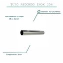 Ver imagem 2 de Tubo inox 12,7mm 1/2 polegadas (tam:50cm) cano 1,2mm espessura TUBO INOX 1/2 POLEGADA