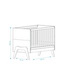 Ver imagem 2 de Berço Guti Retrô - Moveis Peroba Amendoa/branco