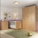 Ver imagem 1 de Quarto de Bebê Completo com Berço Americano 3 em 1 Encanto Multimóveis Mp4585 Madeirado