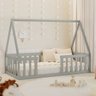 Cama Solteiro Montessoriana Valentina Cinza - 2