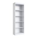 Ver imagem 4 de Kit 2 Estantes Multiuso para Livros 60x182,3x30 c/ 4 Prateleiras - Branca Espresso Moveis