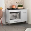 Ver imagem 1 de Balcão Armário Para Forno e Cooktop Carla Branco - AJL Móveis