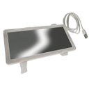 Ver imagem 4 de Espelho de Carro 3 Cores Maquiagem Automovel Led Usb sem Fio Quebra Sol Veiculo Branco Quente e Frio