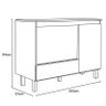 Balcão para Cooktop e Forno Avelã - Nicioli - 4