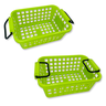 Cesta Organizadora Decorativa Empilhável Multiuso Verde com Preto - 1