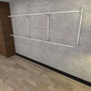 Ver imagem 1 de Arara de Roupas Closet Quarto com 10 Peças Regulável 300x100 Cm Cor Branco Modelo Clst1b362