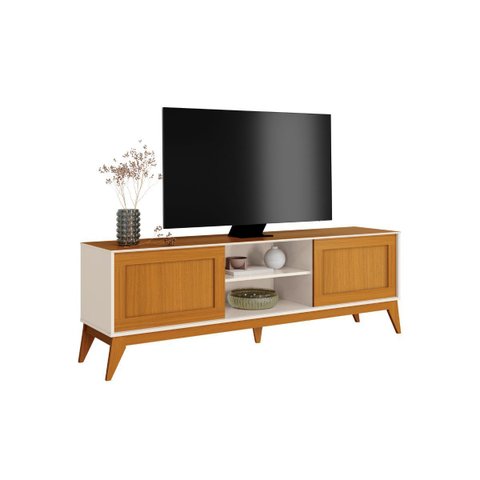Rack Bancada King para Tv até 65 Polegadas 1.80cm Edn:off White/cedro