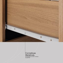 Cômoda Áurea 2 Portas 4 Gavetas 1,20 M - Comoda para Quarto - Demobile:amêndoa/off White - 8