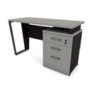 Ver imagem 2 de Mesa de Escritório 1,20m com Gaveteiro 3 Gavetas F5