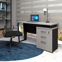 Ver imagem 1 de Mesa de Escritório 1,20m com Gaveteiro 3 Gavetas F5
