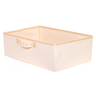 Caixa colorida 42x15x28 com alça-  Organibox Bege Palha - 2