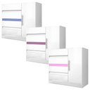 Ver imagem 5 de Quarto de Casal Guarda Roupa 1684 e Cômoda Exellence 8000 com 02 Sapateiras Lais Branco Brilho – Ara