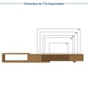 Ver mais imagens de Rack Extensível Ripado com Painel TV 86 Polegadas Planejado 320x230cm Aruá CabeCasa MadeiraOriginals Marrom