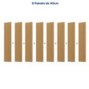 Ver imagem 5 de Rack Extensível Ripado com Painel TV 86 Polegadas Planejado 320x230cm Aruá CabeCasa MadeiraOriginals Marrom