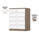 Ver imagem 3 de Cômoda Quarto Infantil 75cm 5 Gavetas Teddy H02 - D'Rossi