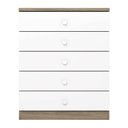 Ver imagem 5 de Cômoda Quarto Infantil 75cm 5 Gavetas Teddy H02 - D'Rossi