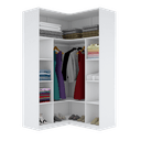 Ver imagem 1 de ARMÁRIO DE CANTO CLOSET M101.2021.B (CASA, QUARTO) MUNDI MOVEIS