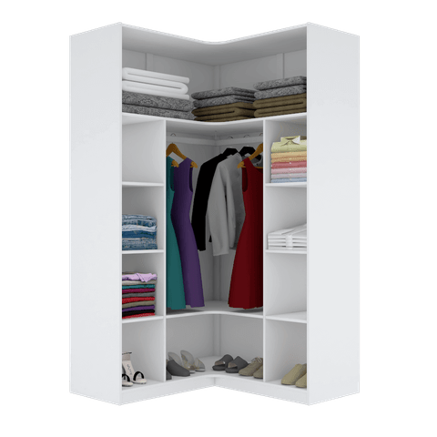 ARMÁRIO DE CANTO CLOSET M101.2021.B (CASA, QUARTO) MUNDI MOVEIS