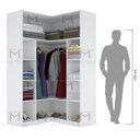 Ver imagem 5 de ARMÁRIO DE CANTO CLOSET M101.2021.B (CASA, QUARTO) MUNDI MOVEIS