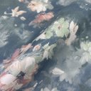 Ver imagem 3 de Papel de Parede Floral Azul Vinilico Lavável com Cola Inclusa