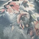 Ver imagem 5 de Papel de Parede Floral Azul Vinilico Lavável com Cola Inclusa