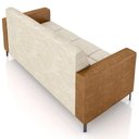 Ver imagem 4 de Sofá 3 Lugares Sala Living Industrial 200cm Senna K01 Couríssimo Whisky Linho Champanhe - Lyam