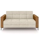 Ver imagem 3 de Sofá 3 Lugares Sala Living Industrial 200cm Senna K01 Couríssimo Whisky Linho Champanhe - Lyam