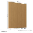 Ver imagem 4 de Painel Liso para TV até 75 Polegadas Planejado 200x250cm Aruá CabeCasa MadeiraOriginals Marrom Jatobá
