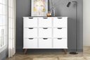 Ver imagem 1 de Nicho Organizador Retro Branco com 9 Gavetas Brancos 108 x 92,5cm - FdECOR