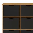 Ver imagem 5 de Nicho Organizador 9 Gavetas com Rodízios Freijó/preto - Qmovi