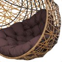 Ver imagem 5 de Balanço Ninho Gota Suspenso com Mosquetão e Mola para Área de Lazer - Caramelo A4