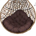 Ver imagem 3 de Balanço Ninho Gota Suspenso com Mosquetão e Mola para Área de Lazer - Caramelo A4