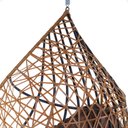 Ver imagem 4 de Balanço Ninho Gota Suspenso com Mosquetão e Mola para Área de Lazer - Caramelo A4