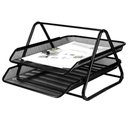 Ver imagem 6 de Organizador Documento Bandeja Dupla Escritorio Mesa Home Office Trabalho Arquivo Papel Folha Caderno