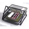 Organizador Documento Bandeja Dupla Escritorio Mesa Home Office Trabalho Arquivo Papel Folha Caderno - 10
