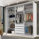 Ver imagem 2 de Guarda Roupa Casal com Espelho 3 Portas Espelho Champ Belmax:branco
