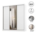 Ver imagem 5 de Guarda Roupa Casal com Espelho 3 Portas Espelho Champ Belmax:branco
