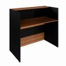 Balcão Atendimento Recepção Escritório 90 Cm X 110 Cm F5 Cor:nogal com Preto - 5