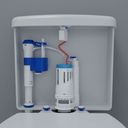 Ver imagem 4 de Mecanismo Saída Universal para Caixa Acoplada Duplo Acionador 340515 Blukit com Duplo Acionador